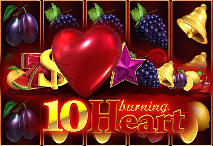 10 Burning Heart slot artwork
