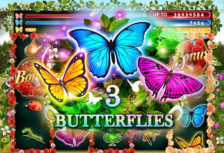 3 Butterflies by Red Rake