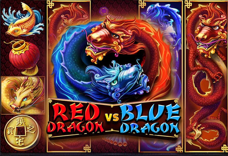 Red Dragon vs Blue Dragon by Red Rake